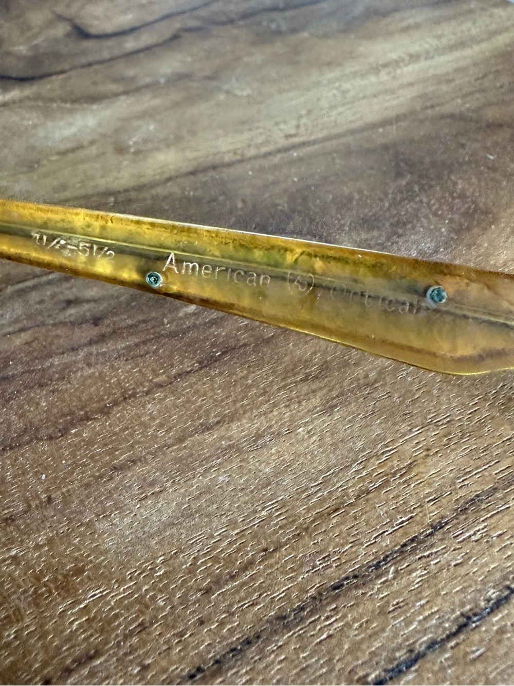Vintage 12K Gold Fill Cat Eye Eyeglasses Etched Detail 1950s - Picture 11 of 11
